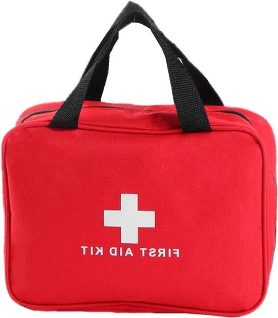 Tas di pronto soccorso per emergenze - borsa medica vuota in rosso, adatta per auto, officina, bicicletta e uso all'aperto - (rosa 1)