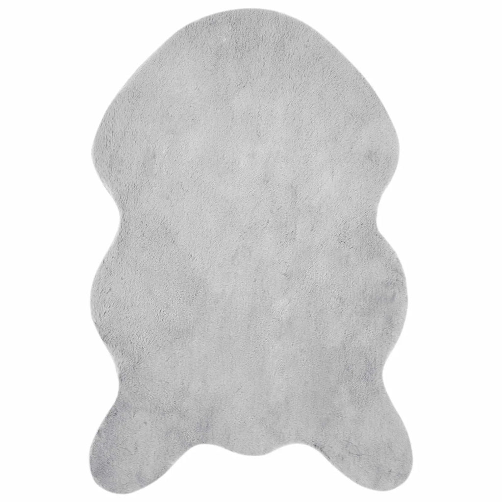 Tappeto del soggiorno | Tappeto antiscivolo in sintetica di coniglio OLITE Grigio