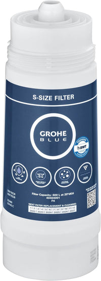 Filtro grohe a 5 fasi taglia S capacità media 600 L 40404001 grohe blue riduce residuo fisso e calcare