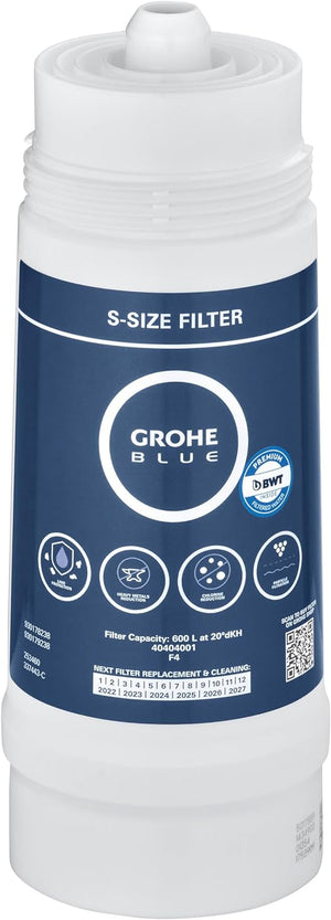 Filtro grohe a 5 fasi taglia S capacità media 600 L 40404001 grohe blue riduce residuo fisso e calcare