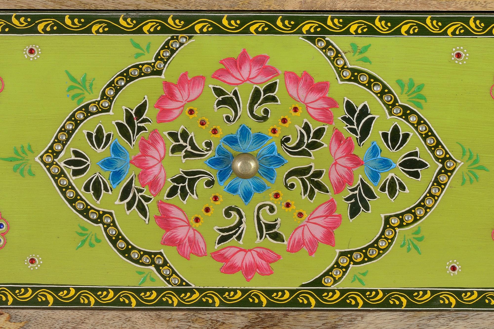 Armadio a due ante in massello di mango