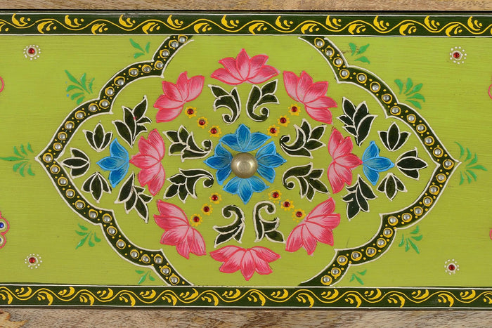 Armadio a due ante in massello di mango