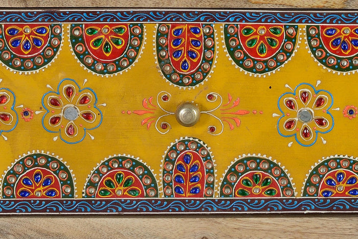 Armadio a due ante in massello di mango