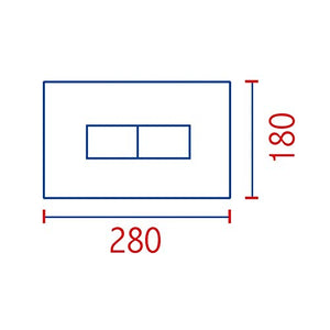 PLACCA PER CASSETTA INCASSO PUCCI ECO 2 PULSANTI LINEA MOD.2014- Nera Lucida- PUCCI- pezzi 1