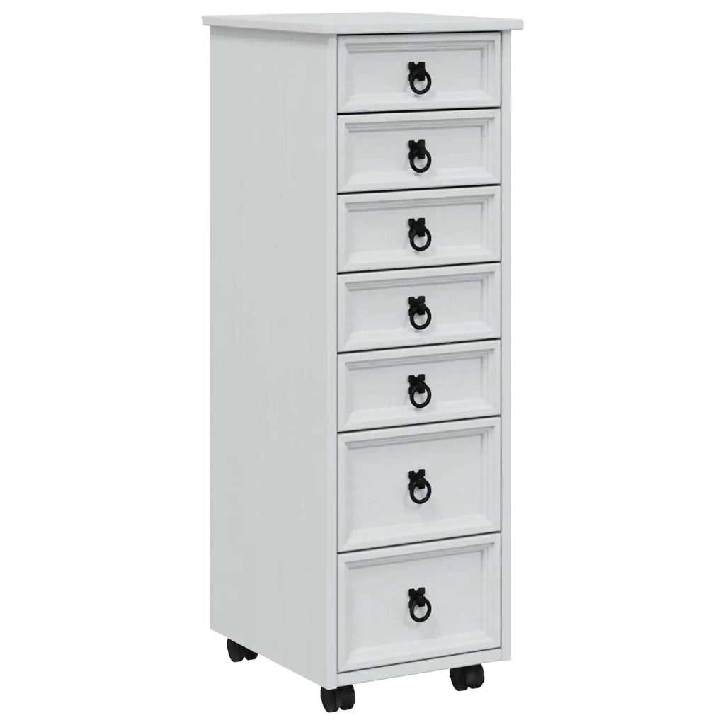 Armadietto Rotolante con Cassetti CORONA Bianco 42040536
