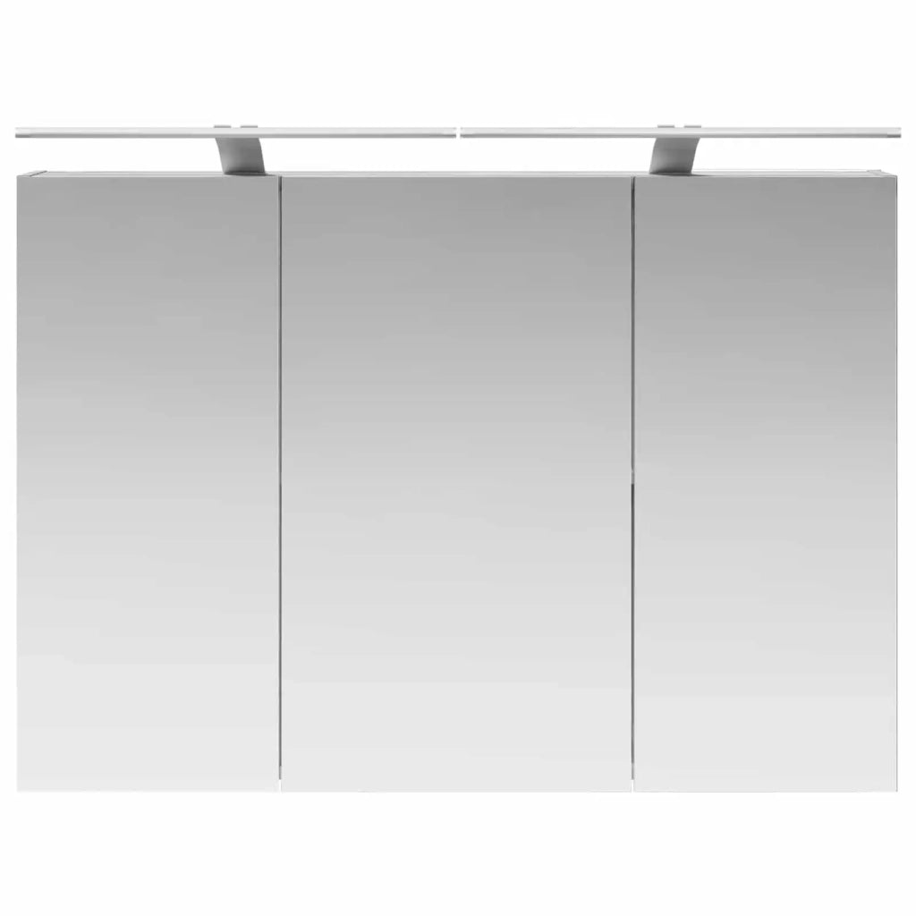 Mobiletto per specchio da bagno con lo scaffale Grigio Sonoma 889132