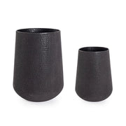 Set di 2 Porta Vaso in Metallo con Finitura Smaltata Opaca - FRESH