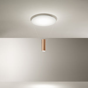 Plafoniera Contemporanea Hang Metallo Bianco Led 36W 3000K