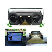 Trade Shop - Telecamera Retromarcia Con Sensore Di Parcheggio 2 Led Angolo 170° Notturna -