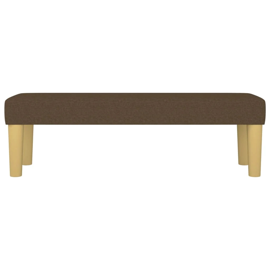 Panca 100 x 30 x 30 cm tessuto marrone scuro 02_0010473