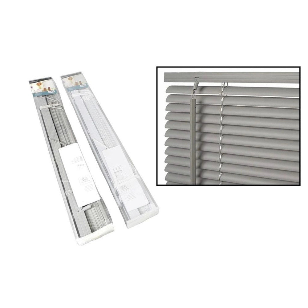 Trade Shop - Set 2 Pz Tenda Veneziana 80x160cm In Pvc Con Asta Casa Parasole In 2 Colori 015554 -