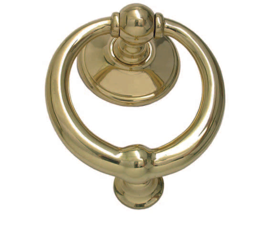 BATTENTE RING IN OTTONE LUCIDO  ø mm.110
