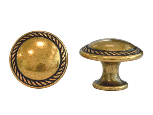 POMOLI PER MOBILI MOD.24223 IN ZAMA ORO DI VALENZA- - ø mm.25 - 5 pezzi METALSTYLE