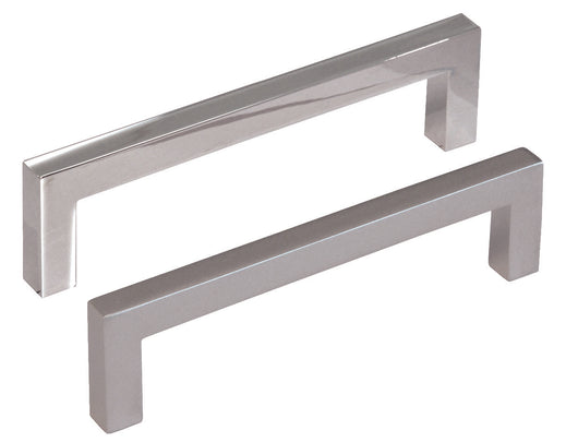 MANIGLIE PER MOBILI FISSE MOD.UN34 IN ZAMA- - interfori mm.96 cromo lucido - 5 pezzi METALSTYLE