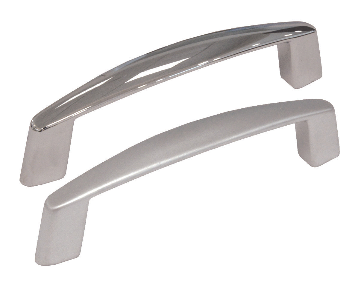 MANIGLIE PER MOBILI FISSE MOD.UN17-18 IN ZAMA- - interfori mm.128 cromo lucido - 5 pezzi METALSTYLE