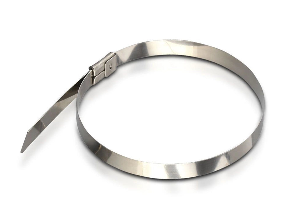 100 Fascette Acciaio Inox 4.6x300mm Stringitubo Metalliche Inossidabili Per Fili