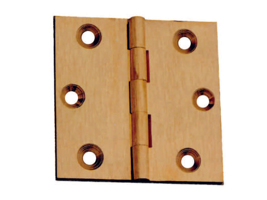 CERNIERE OTTONE FRESATE PIANE- - mm.30x30 - 24 pezzi