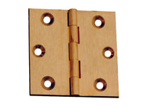 CERNIERE OTTONE FRESATE PIANE- - mm.25x25 - 24 pezzi