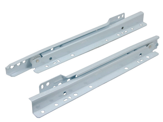 GUIDE SCORREVOLI PER CASSETTI CON RULLI TEFLON BIANCHE- - cm.50 (art.4001 51 2) -  OMGE