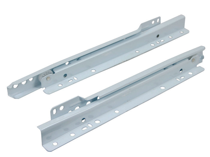 GUIDE SCORREVOLI PER CASSETTI CON RULLI TEFLON BIANCHE- - cm.50 (art.4001 51 2) -  OMGE