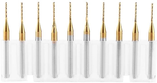 Taglieri a frese - 10 pezzi - Carburo di tungsteno - 3,17x1,0mm - Per taglio preciso - Adatto per taglio di lastre - Set di 10 pezzi