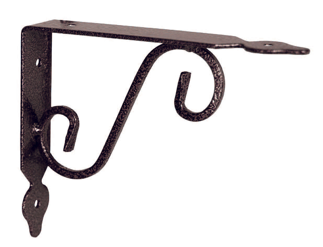 MENSOLE ORNAMENTALI BRACKETS EXTRA STRONG NERO/BRONZO- - mm.140x25x110h. (5x4) - 10 pezzi