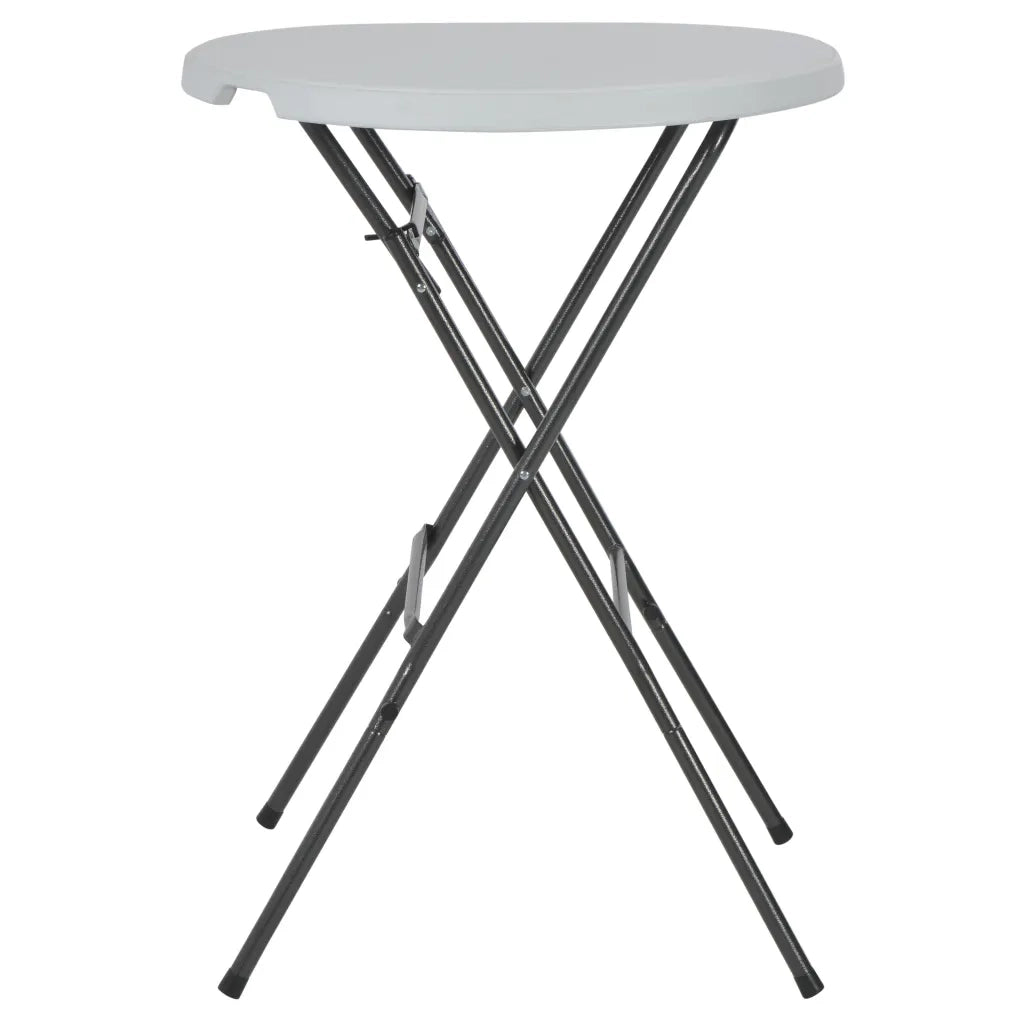 Tavolo da Bar Pieghevole Bianco 80x110 cm in HDPE 44560