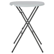 Tavolo da Bar Pieghevole Bianco 80x110 cm in HDPE 44560