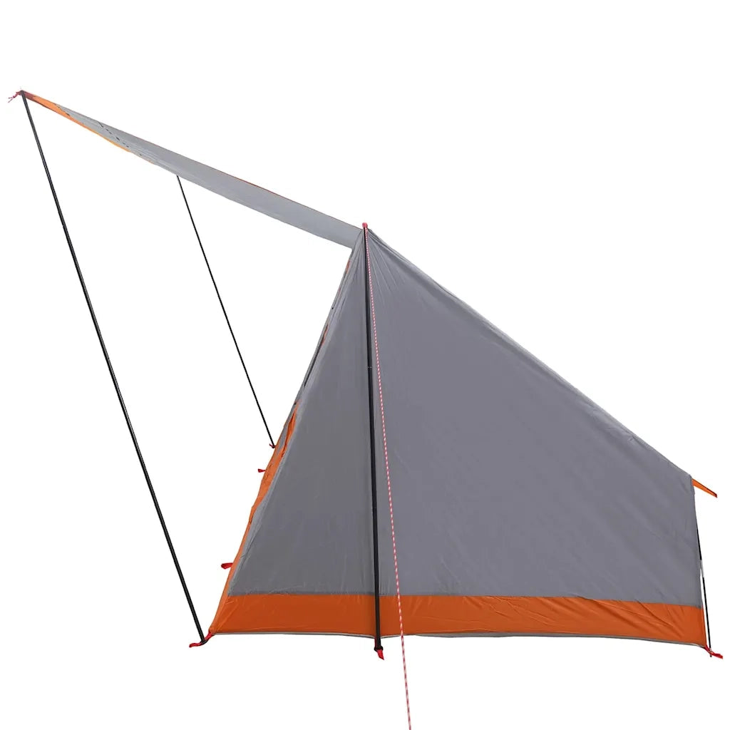 vidaXL Tenda da campeggio Grigio e arancione 223 x 163 x 130 cm