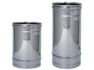 TUBO ACCIAIO INOX AISI 304 MONOPARETE SPESSORE MM.0,5  ø mm.140  cm.50