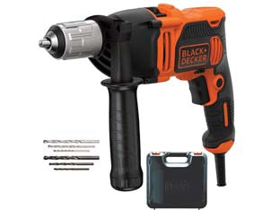 TRAPANO A PERCUSSIONE MANDRINO MM.13 AUTOSERRANTE (BEH850K)    BLACK&DECKER