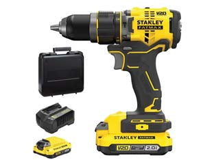 TRAPANO AVVITATORE A PERCUSS. 2 BATT. LITIO 18V 2AH (SFMCD 711D22QW)  2 batterie al Litio da 2Ah    FATMAX