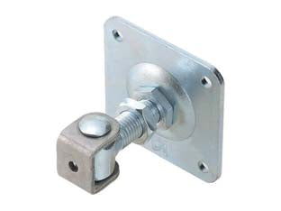 CARDINE A SALDARE REGOLABILE ZINCATO CON CAVALLOTTO E PIASTRA ART.378- - mm.30x41x92 M16 - 5 pezzi COMBI