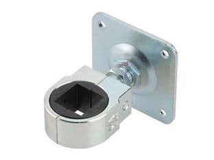 CARDINE A SALDARE REGOLABILE ZINCATO MATRIX M22 ART.848  tubo mm.40  piastra mm.100x100    COMBI