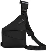 Borsa da spalla per uomo, borsa crossbody anti-furto, borsa pettorale, borsa sportiva leggera per l'outdoor (nero)