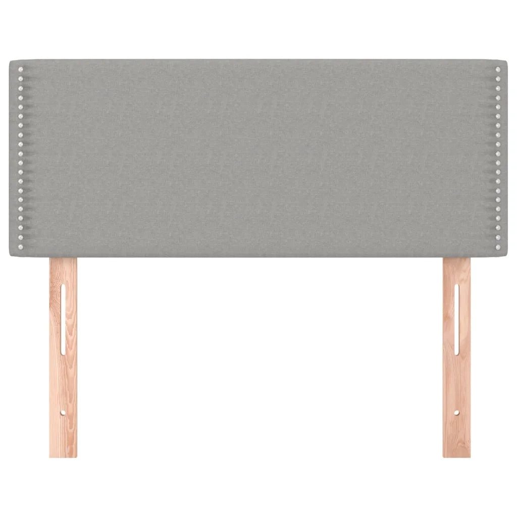 Testiera Grigio Chiaro 100x5x78/88 cm in Tessuto