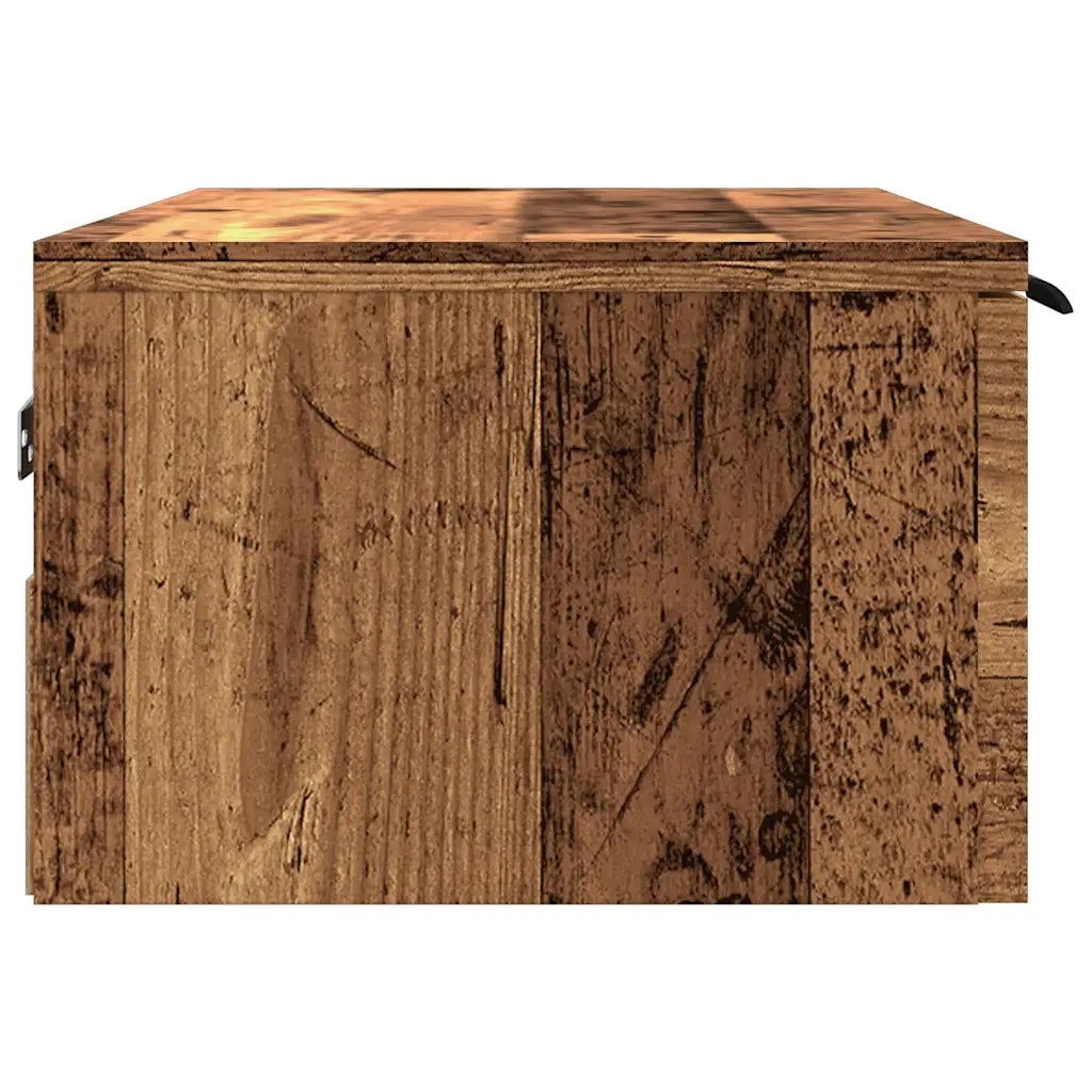 Armadietto a Muro | Mobile a Parete Legno Antico 68x30x20 cm in Legno Multistrato