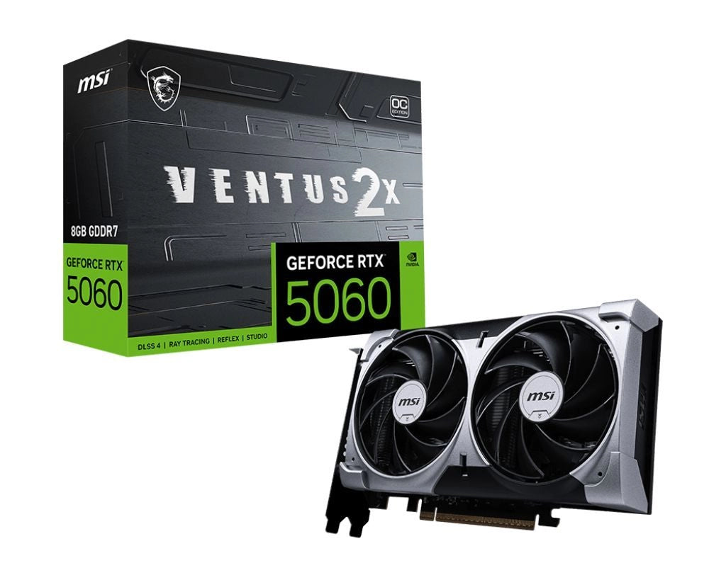 Msi geforce rtx 5060 8g ventus 2x oc nvidia 8 gb gddr7