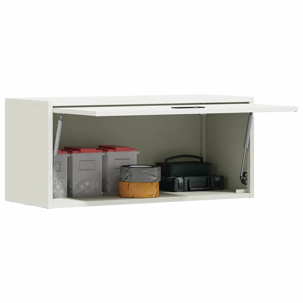 Armadio a muro per garage Bianco 80 x 33 x 35 cm 883277