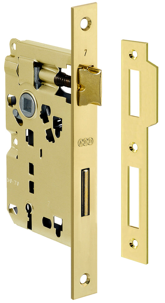 PATENT SERRATURA OTTONATA AGB Q.8/70 50 MM- ALBAN GIACOMO- 5,0 pz