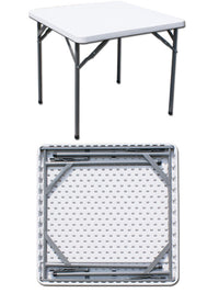C TAVOLO IN ACCIAIO E HDPE PIEGHEVOLE  87X 87XH74 CM- I GIARDINI DEL RE- 1,0 pz
