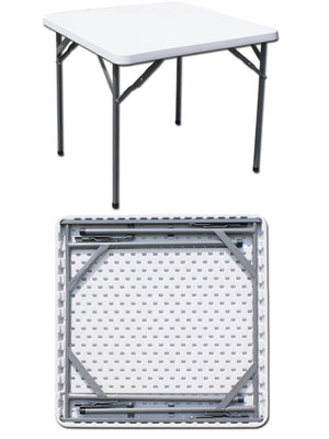 C TAVOLO IN ACCIAIO E HDPE PIEGHEVOLE  87X 87XH74 CM- I GIARDINI DEL RE- 1,0 pz