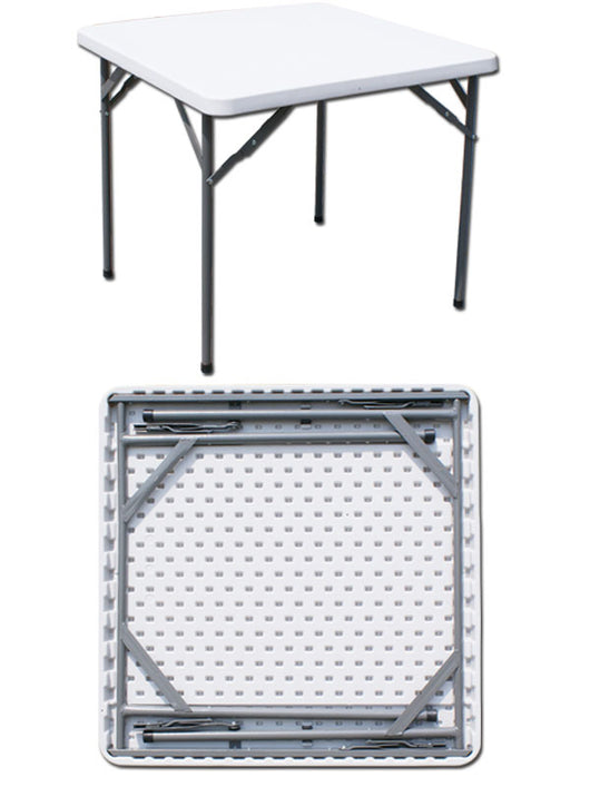C TAVOLO IN ACCIAIO E HDPE PIEGHEVOLE  87X 87XH74 CM- I GIARDINI DEL RE- 1,0 pz