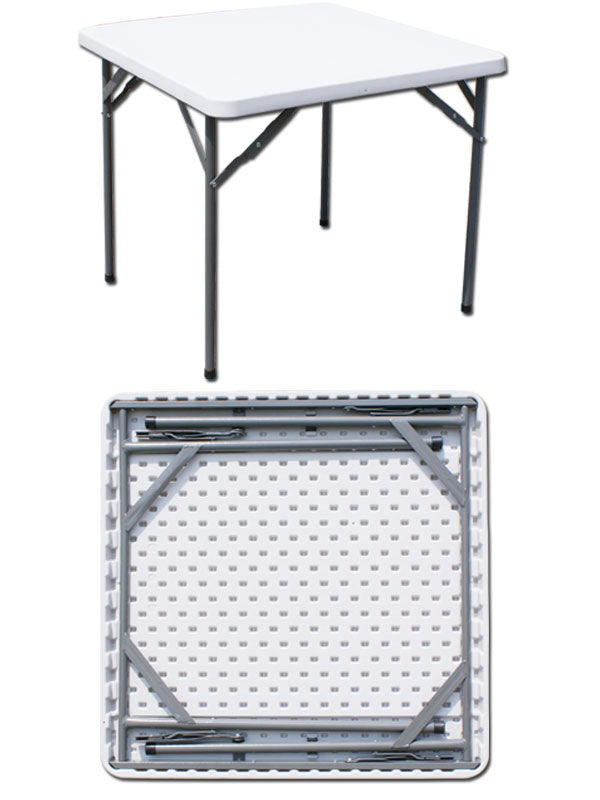 C TAVOLO IN ACCIAIO E HDPE PIEGHEVOLE  87X 87XH74 CM- I GIARDINI DEL RE- 1,0 pz