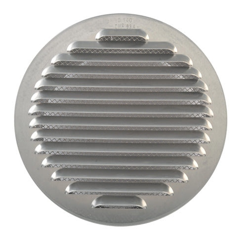 GRIGLIA AERAZIONE ALLUM C/RETE ANTINS D  80 MM- 1,0 pz