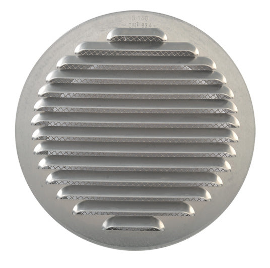 GRIGLIA AERAZIONE ALLUM C/RETE ANTINS D 100 MM- 1,0 pz
