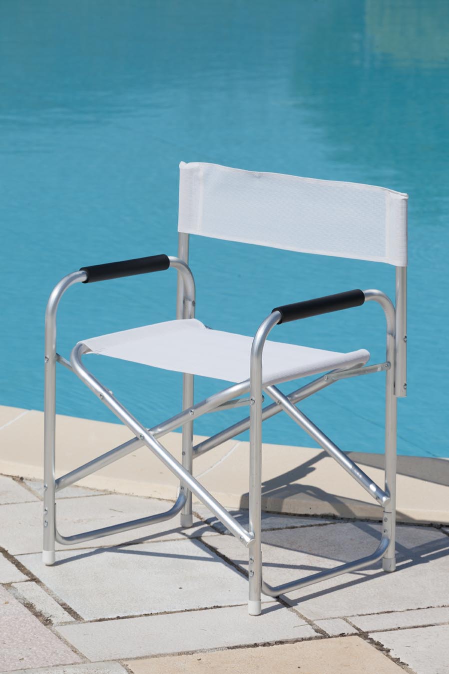 C POLTRONA REGISTA PLAYA ALLUMINIO BIANCA- 2,0 pz