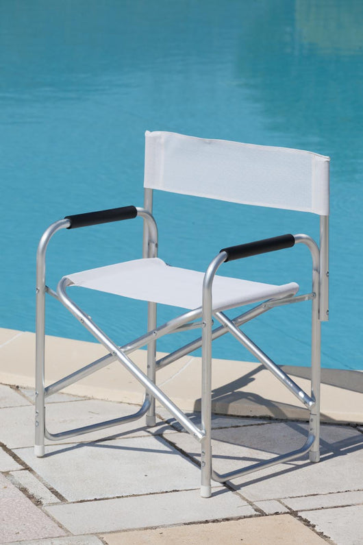 C POLTRONA REGISTA PLAYA ALLUMINIO BIANCA- 2,0 pz