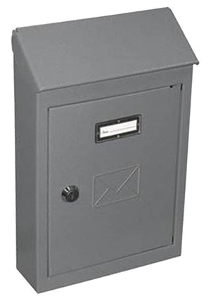 CASSETTA POSTALE 2500 C C/TETTO E CIL 20X6X30 GRIGIO- 6,0 pz