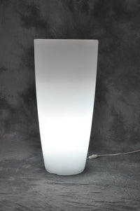 VASO HOME LIGHT TONDO D 33X70 CM GHIACCIO BIANCO- 1,0 pz